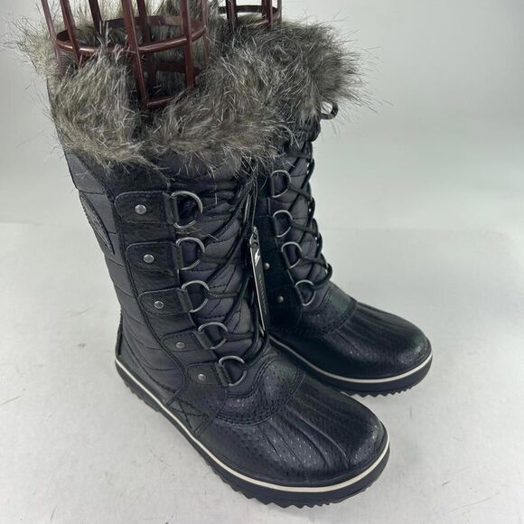 SOREL Women's Tofino ll Waterproof Boot US 5 Big Girls Black Winter Snow Boots - Picture 4 of 14